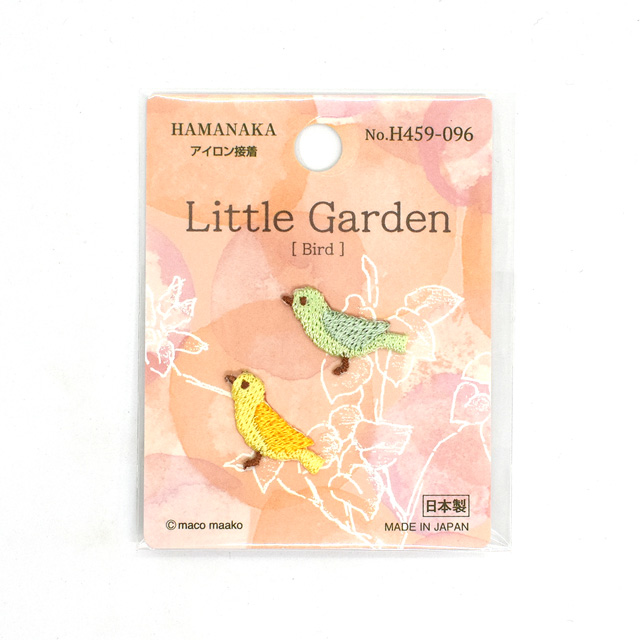ワッペン ハマナカ Little Garden-リトルガーデン-（H459-096） Bird/バード (H)_4b_