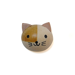 アニマルウッドボタン（550-7） ネコさん (H)_6a_