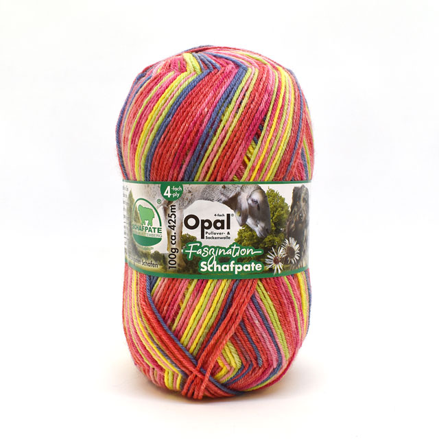 毛糸 Opal-オパール- シャーフパーテ13 4ply/4本撚り 11030.茜色の羊 (M)_b1j