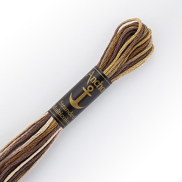 刺しゅう材料 Anchor-アンカー- 刺繍糸 25番 マルチカラー（342101） 色番1390 (H)_5a_