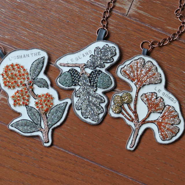 タグ付✨️JURGEN LEHL お花や生き物いろいろのアップリケ刺繍チュニック 本店11F】9/15・9/19 八木一江と作る オートクチュール刺繍の秋の