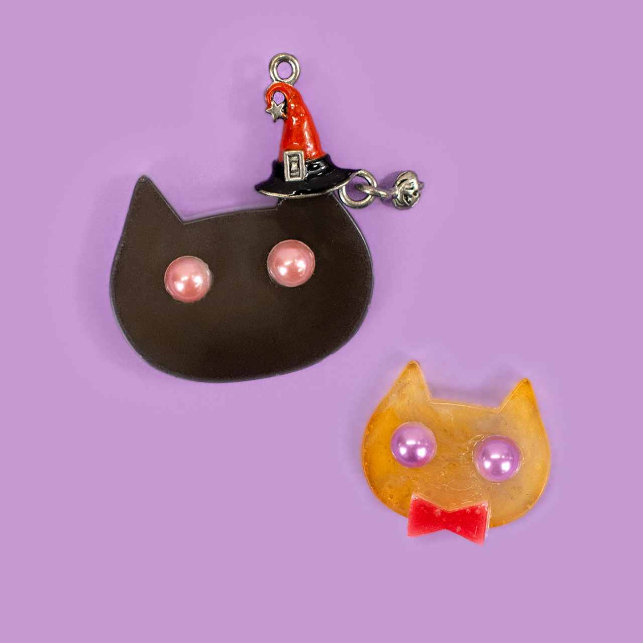 【本店6F】＜#オカダヤハロウィン＞レジンで作るネコのブローチ
