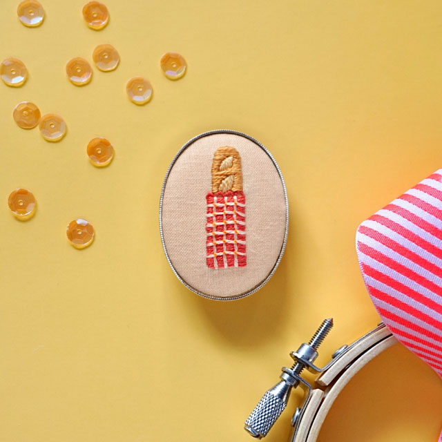 【本店11F】12/4 食べ物刺繍作家かりんと作るフランスパンのブローチ