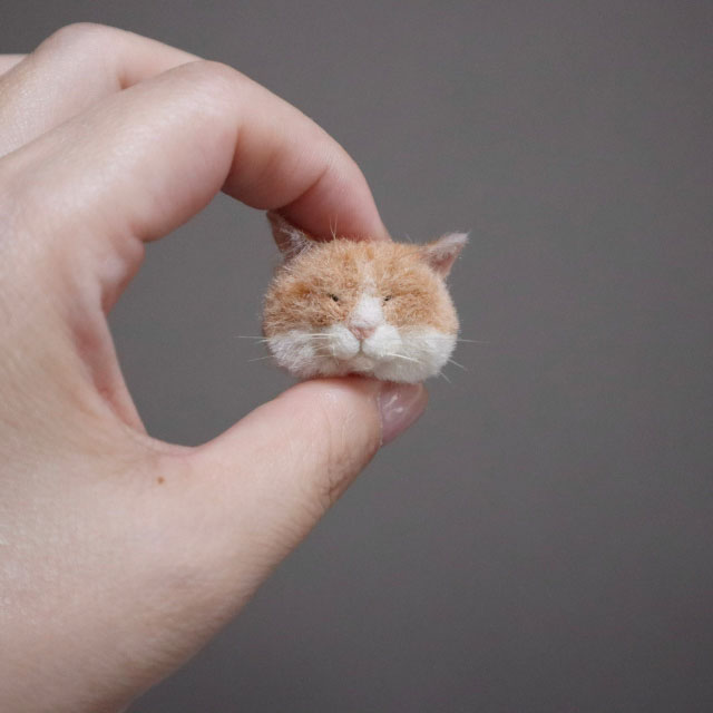 【本店11F】12/21 MEBARUと作る茶トラ白猫のブローチ