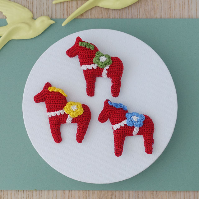 【本店11F】1/12 gallery LOTTAと編むダーラナホース