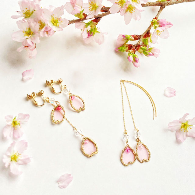 【本店11F】3/10 kanaと作る桜の花びらの立体刺繍アクセサリー