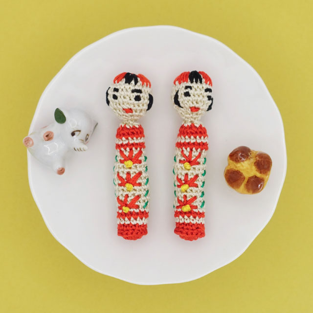 【本店11F】3/15 gallery LOTTAと編むこけしのブローチ