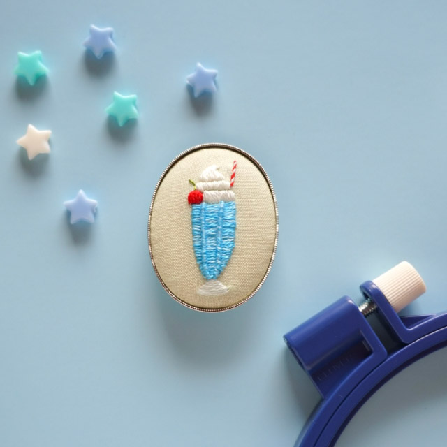 【本店11F】5/13 かりんと作るオシャレドリンクの刺繍ブローチ