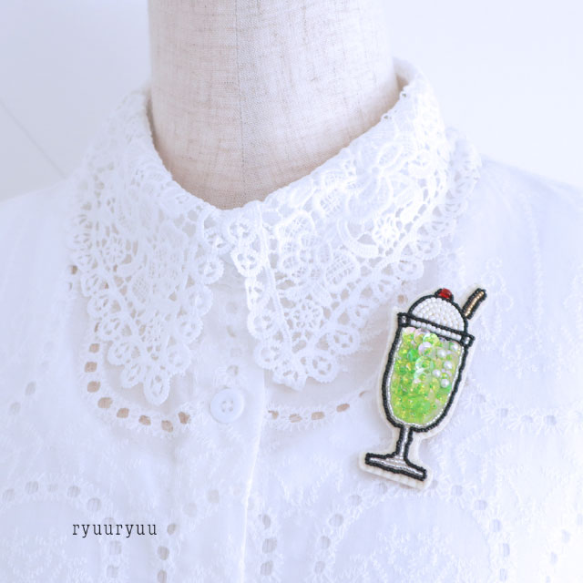 【本店11F】7/9 流流ryuuryuuと作るクリームソーダのブローチ