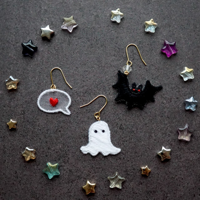 【本店11F】10/27 kanaと作るおばけちゃんの刺繍アクセサリー