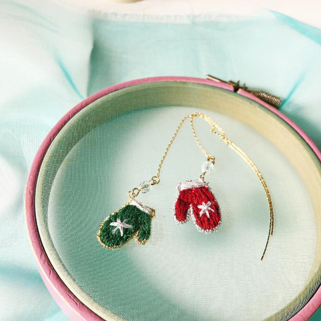 【本店11F】11/10 kanaと作る立体刺繍のふわふわミトン