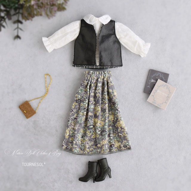 【本店11F】11/15 Tournesol*と作る大人ドール服・レザーのサイドスリットジレ