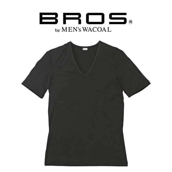 Gl5850 ワコール ブロス Bros 抗菌防臭あったかインナー 深ｖ首 半袖シャツ メンズ 下着 ランジェリーの専門店 アンテシュクレ Intesucre
