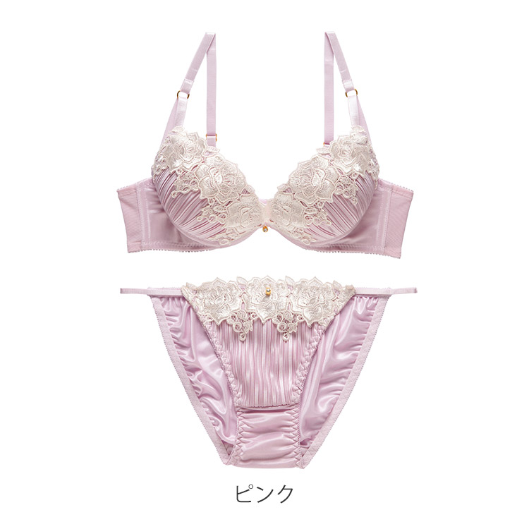 326011｜Shake Body ティアラ ロージーエレガントプリーツ ブラセット 全3色 B-F/65-75 下着・ランジェリーの専門店  アンテシュクレ(intesucre)