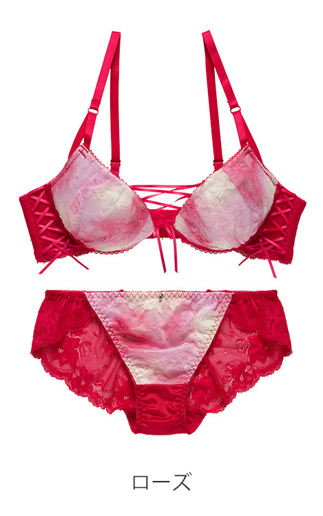 3372 Shake Body マーブルレースアップ ブラセット 全3色 A F 65 75 下着 ランジェリーの専門店 アンテシュクレ Intesucre