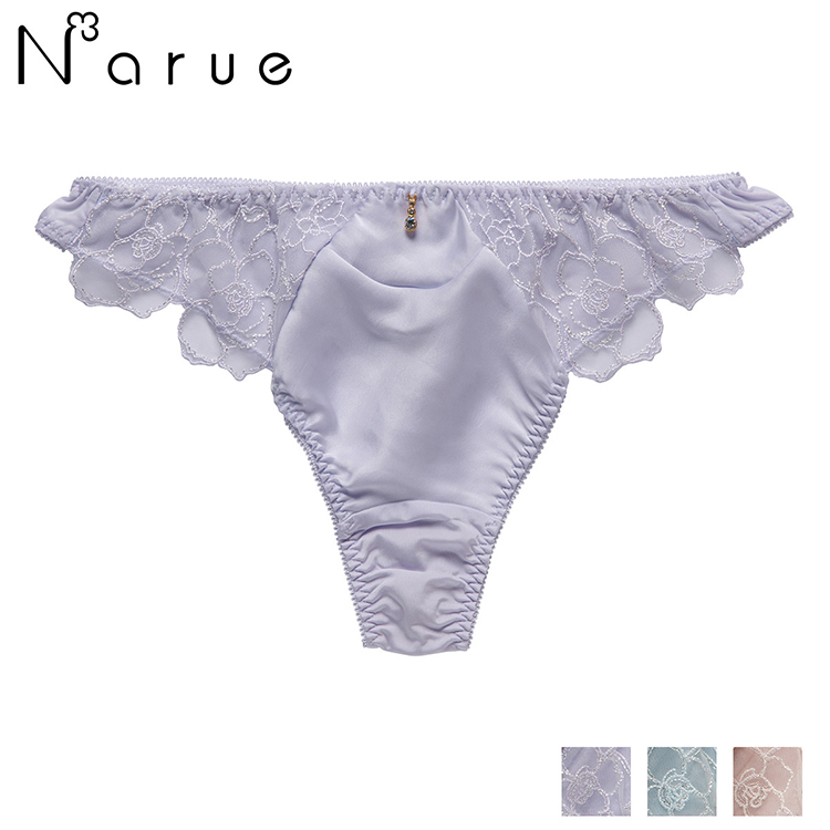 19-58102｜ナルエー narue グロッシーローズ Ｔバックショーツ 全3色 M