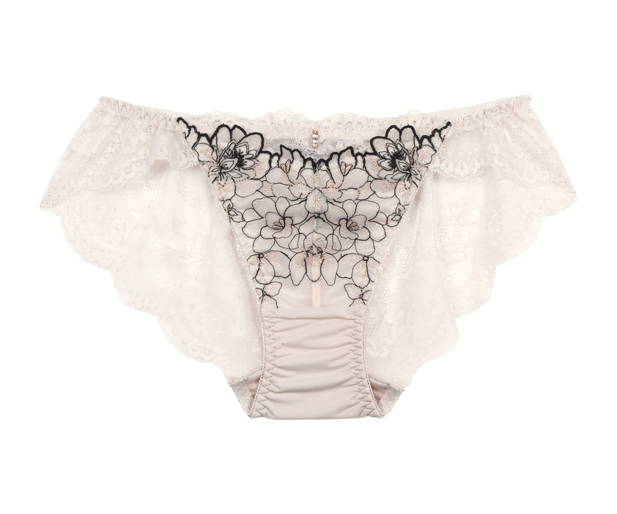 ISD398|アンテシュクレ intesucre 毎日フィットブラ IBT398Sペア バックレースショーツ S/M/L