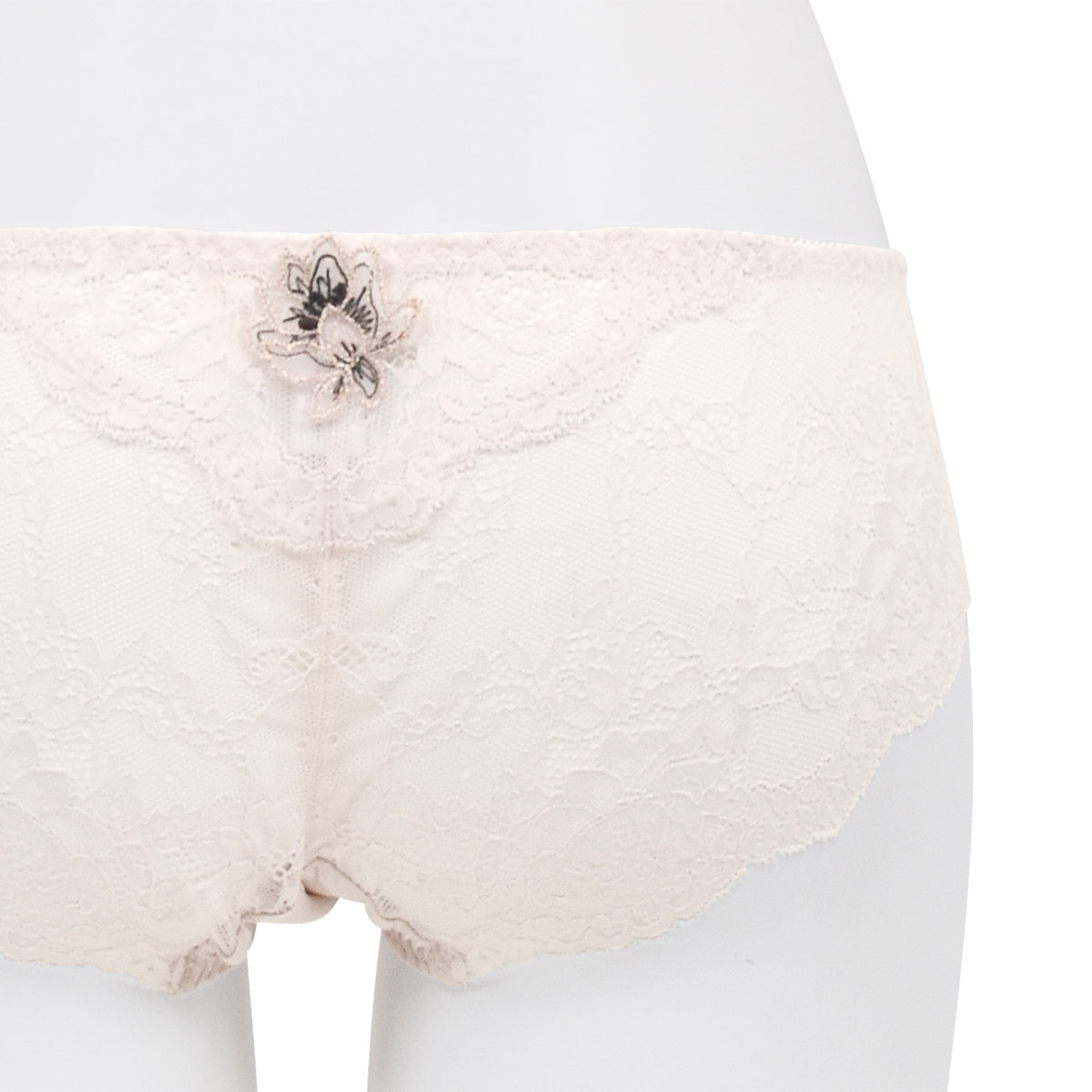 ISD398|アンテシュクレ intesucre 毎日フィットブラ IBT398Sペア バックレースショーツ S/M/L