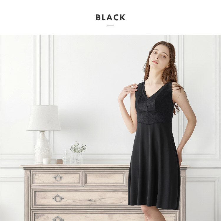 ILS400|アンテシュクレ intesucre ちーちょろす×intesucre Magic Slip スリップ M-L/L-LL/LL-3L 丈90cm