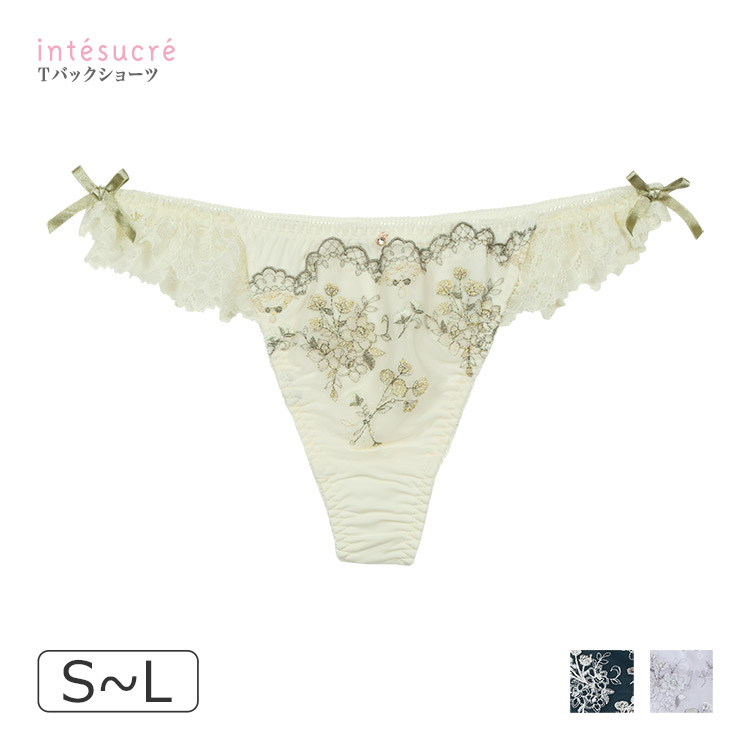 【5/8発売予定】IST395｜アンテシュクレ intesucre 毎日フィットブラ IBT395Sペア Ｔバックショーツ S/M/L