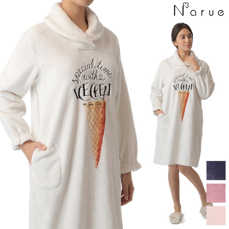 ナルエー Narue シャイニースノー ハッピーアイス ルームウェア ワンピース 全4色 M L 下着 ランジェリーの専門店 アンテシュクレ Intesucre