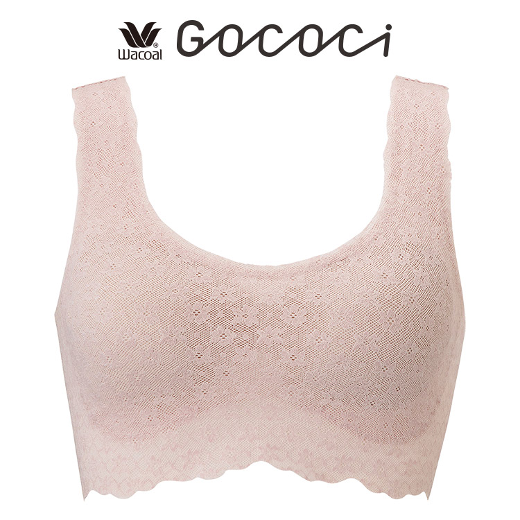 CGG591｜ワコール GOCOCi レーシィタイプ パッド入りハーフトップ 全3色 M/L