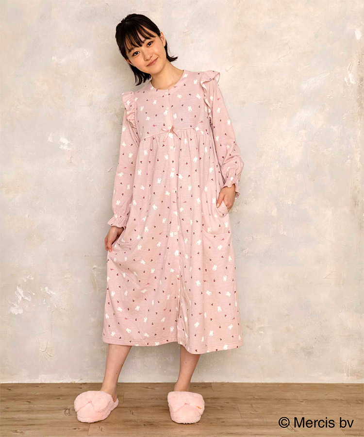 21 ナルエー Narue ミルキー接結 ミッフィー チェリー ルームウェア ワンピース 全2色 M L 下着 ランジェリーの専門店 アンテシュクレ Intesucre