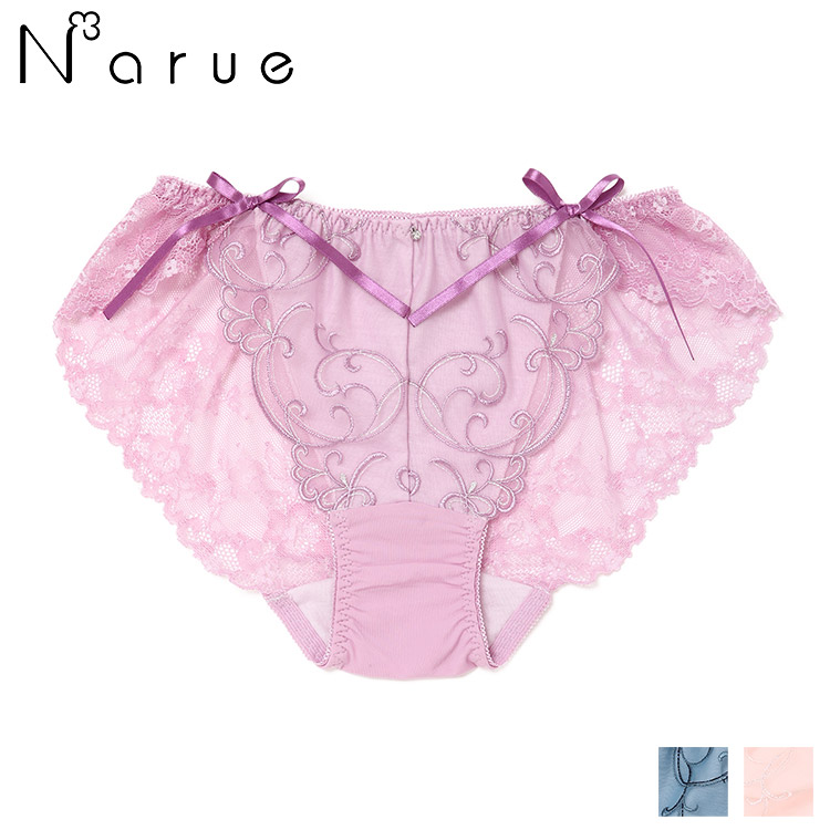 21-18117｜ナルエー narue リベルテ アップリケ バックレースショーツ 全3色 M