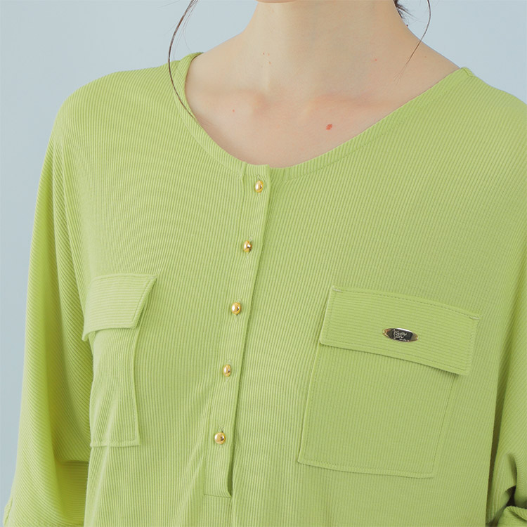 好評 ルームウェア リブニット 接触冷感 Narue ナルエー ワンピース 21 M L 全4色 インナー 下着 ナイトウェア レディース 21