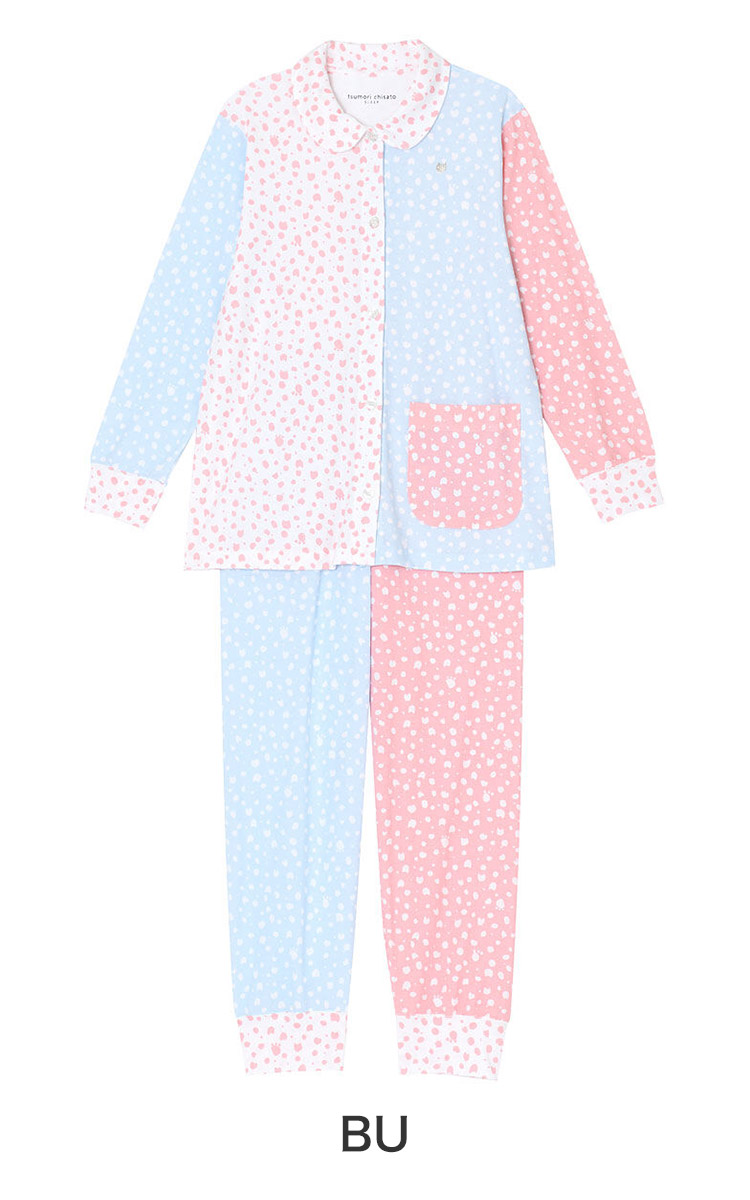 UDX513｜ワコール ツモリチサト パジャマ 上下セット ロング袖＋ロング丈 全4色 M/L