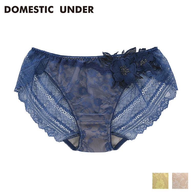 D6391｜ラヴィアドゥ DOMESTIC UNDER モティフ フルール D2255シリーズ スタンダードショーツ 全3色 M/L