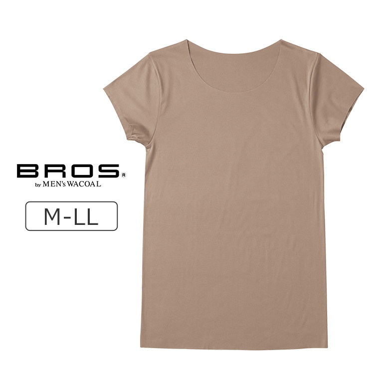 GL5210｜ワコール ブロス BROS 多機能を着る、綿混インナー インナーシャツ メンズシャツ（半袖） 全2色 M-LL  下着・ランジェリーの専門店 アンテシュクレ(intesucre)