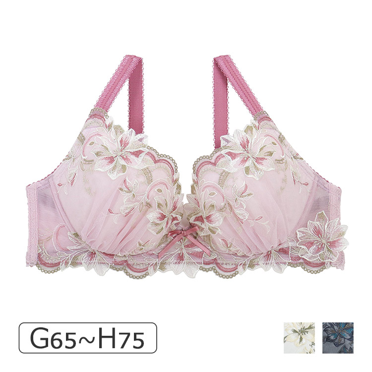 67222｜リサマリ フュシア 722シリーズ ブラジャー単品 V Make Type グラマーサイズ GHカップ  アンダー 65/70/75/80cm