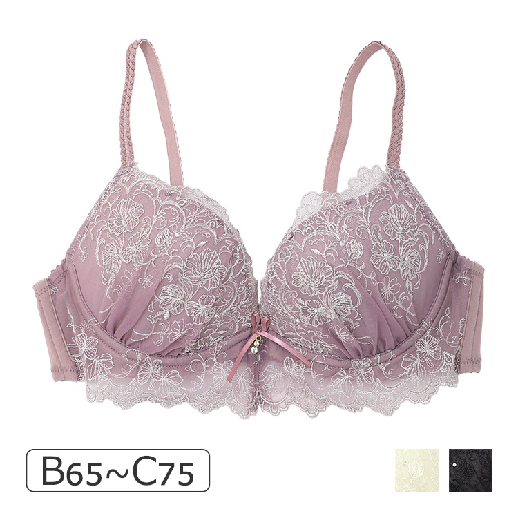 23-58525｜ナルエー narue ロゼ 23-58525シリーズ ブラジャー単品 Ｌワイヤーブラ BCDEFカップ アンダー65/70/75cm