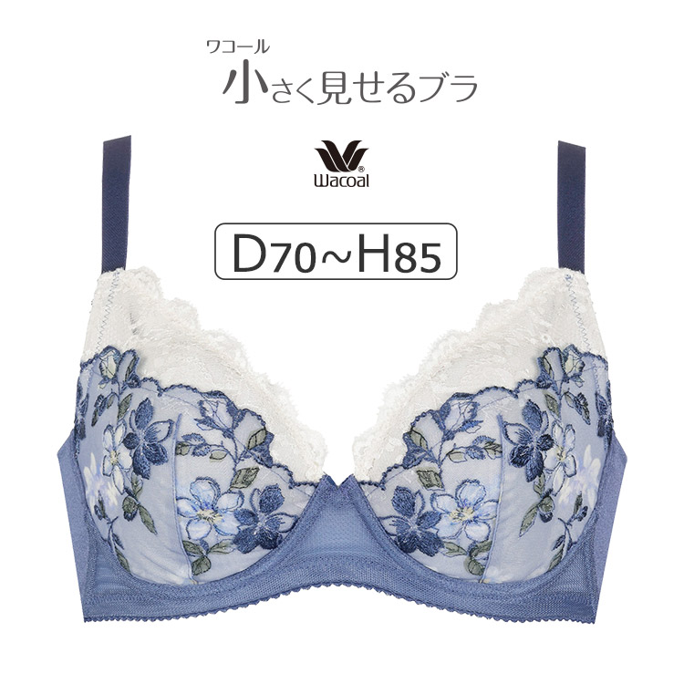 BRB453｜ワコール 小さく見せるブラ （レーシィ） BRB453シリーズ ブラジャー単品 DEFGHカップ  アンダー70/75/80/85/90cm