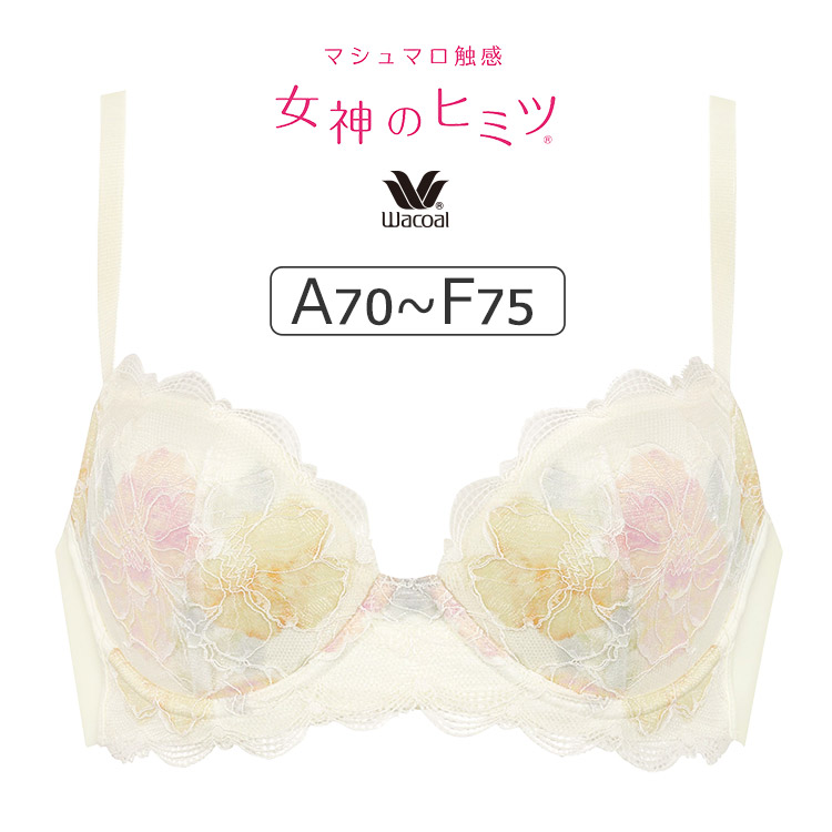 BRB476｜ワコール 女神のヒミツ BRB476シリーズ ブラジャー単品 ABCDEFカップ  アンダー65/70/75/80cm