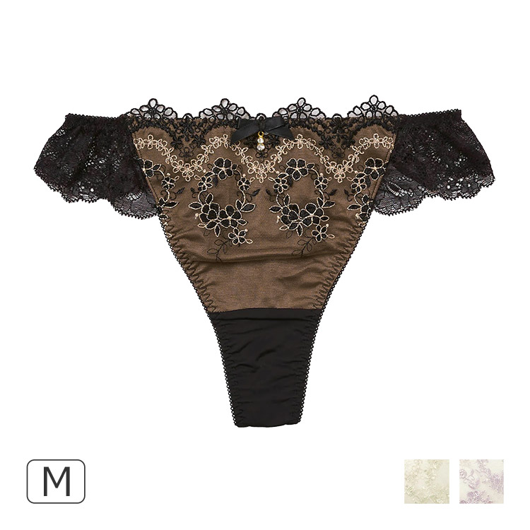 23-38102｜ナルエー narue シャンティーフリル 23-38501シリーズ Ｔバックショーツ M