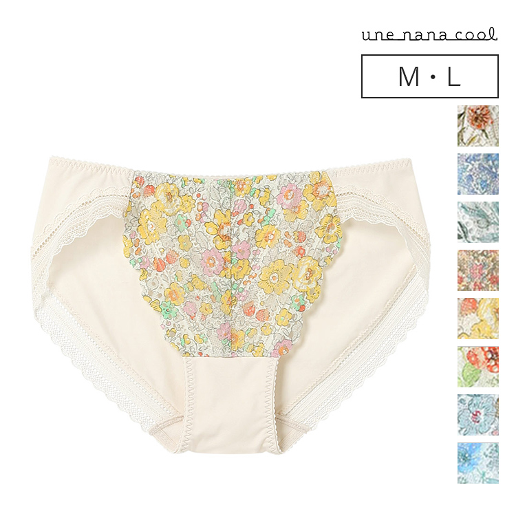 JF1520｜ウンナナクール une nana cool ３６４レース MADE WITH LIBERTY FABRIC スタンダードショーツ M/L
