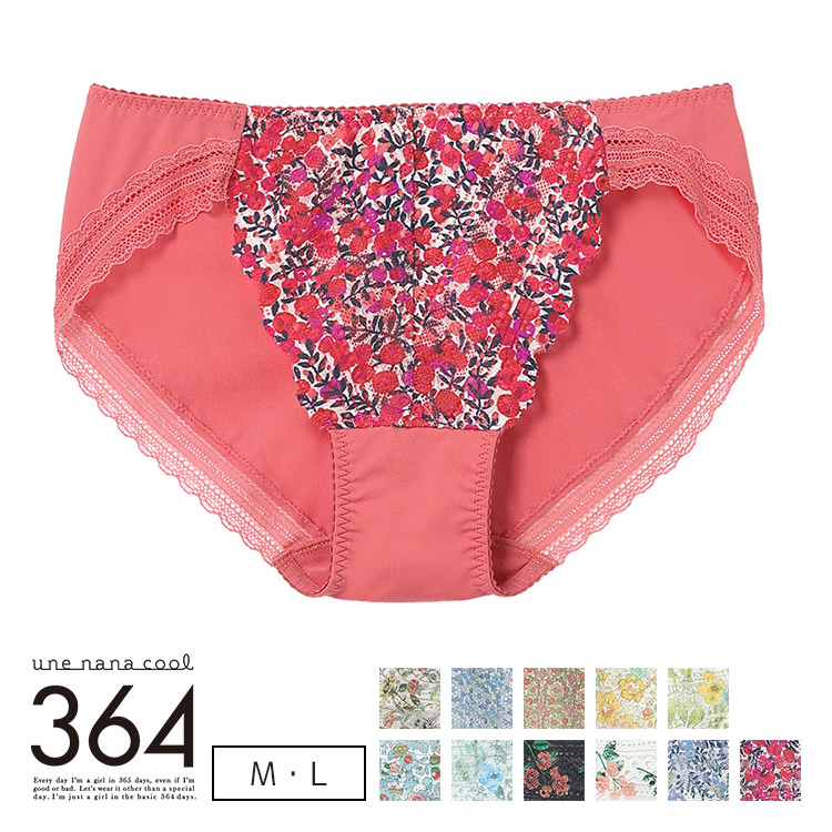 JF1520｜ウンナナクール une nana cool ３６４レース MADE WITH LIBERTY FABRIC スタンダードショーツ M/L