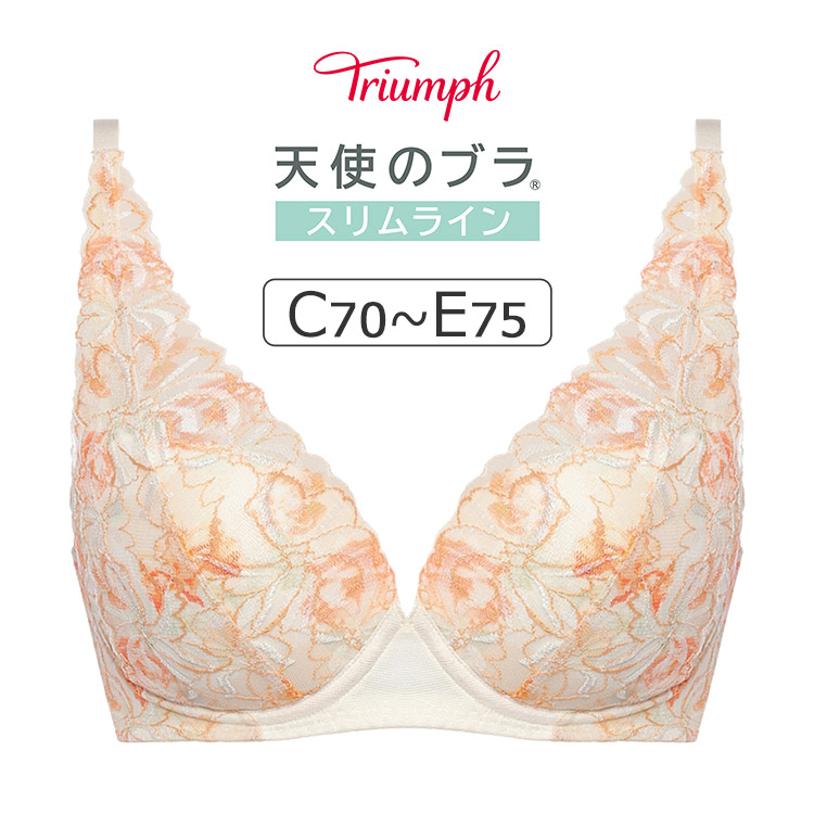 TR582WHU3｜トリンプ 天使のブラ スリムライン TR582シリーズ ブラジャー単品 CDEカップ  アンダー70/75cm