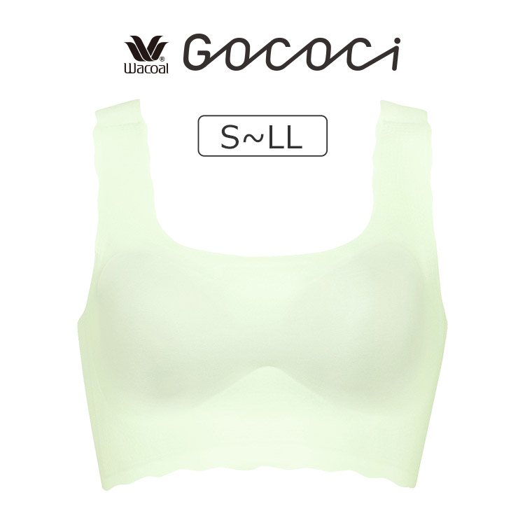 CGG510｜ワコール GOCOCi ベンベルグ カップ付きハーフトップ S/M/L/LL