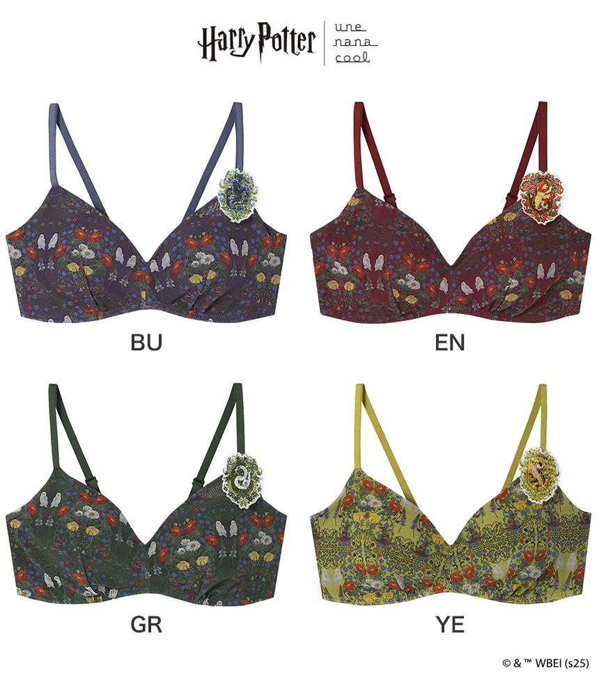 BUN129|ウンナナクール une nana cool Harry Potter × une nana cool 364 シンプル ノンワイヤーブラ S/M/L/LL