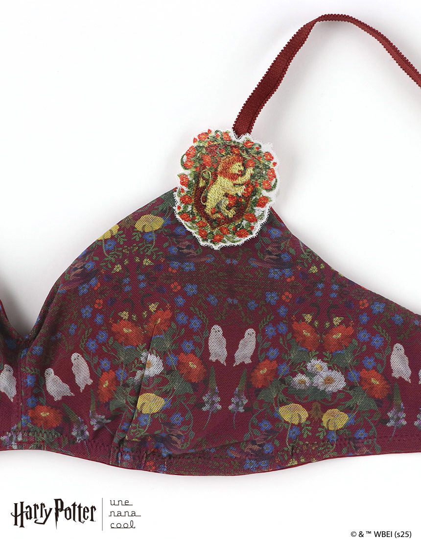 BUN129|ウンナナクール une nana cool Harry Potter × une nana cool 364 シンプル ノンワイヤーブラ S/M/L/LL