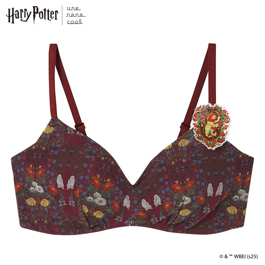 BUN129|ウンナナクール une nana cool Harry Potter × une nana cool 364 シンプル ノンワイヤーブラ S/M/L/LL
