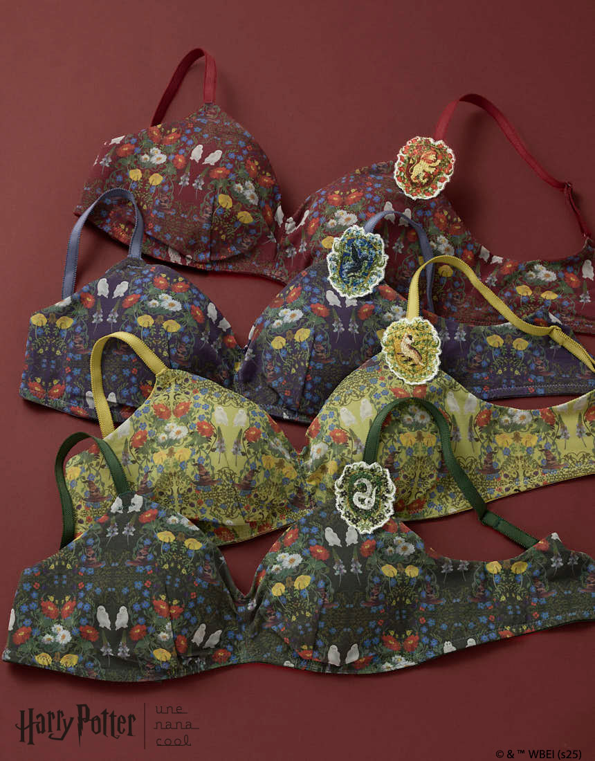 BUN129|ウンナナクール une nana cool Harry Potter × une nana cool 364 シンプル ノンワイヤーブラ S/M/L/LL