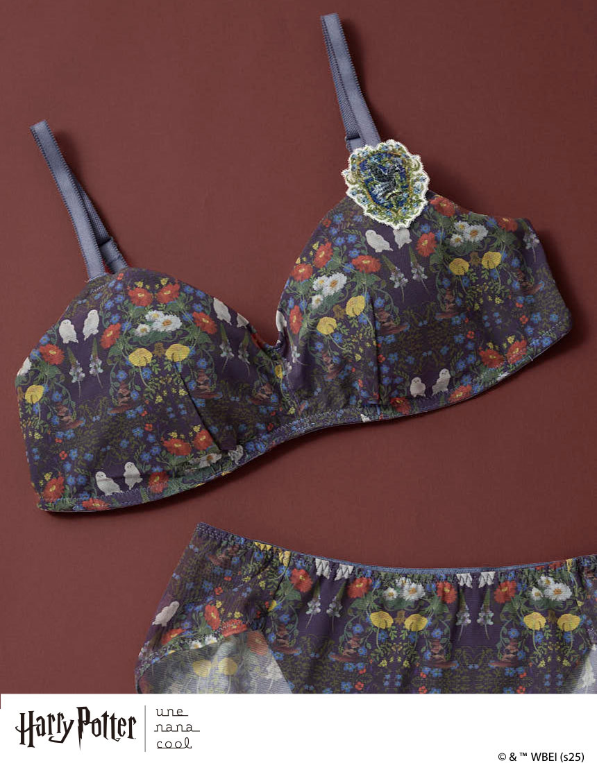 BUN129|ウンナナクール une nana cool Harry Potter × une nana cool 364 シンプル ノンワイヤーブラ S/M/L/LL