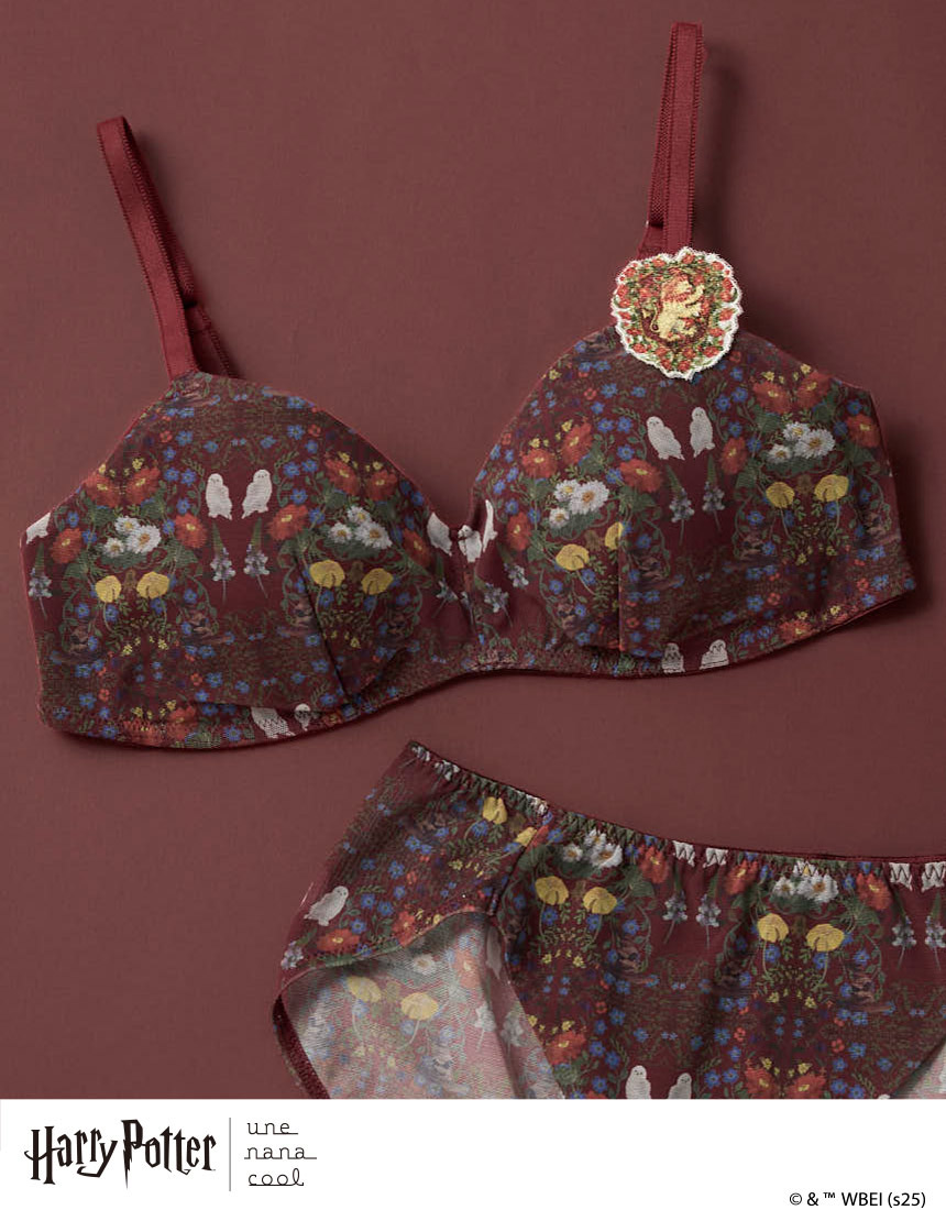 BUN129|ウンナナクール une nana cool Harry Potter × une nana cool 364 シンプル ノンワイヤーブラ S/M/L/LL