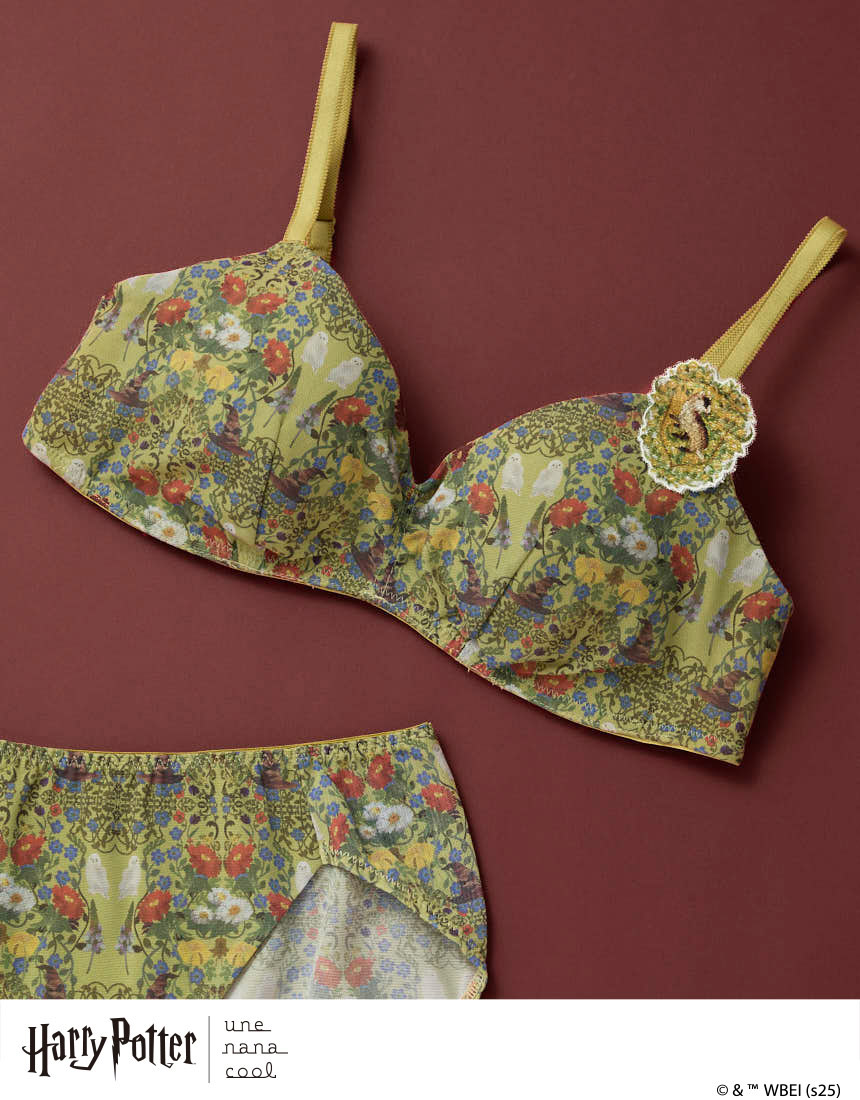BUN129|ウンナナクール une nana cool Harry Potter × une nana cool 364 シンプル ノンワイヤーブラ S/M/L/LL