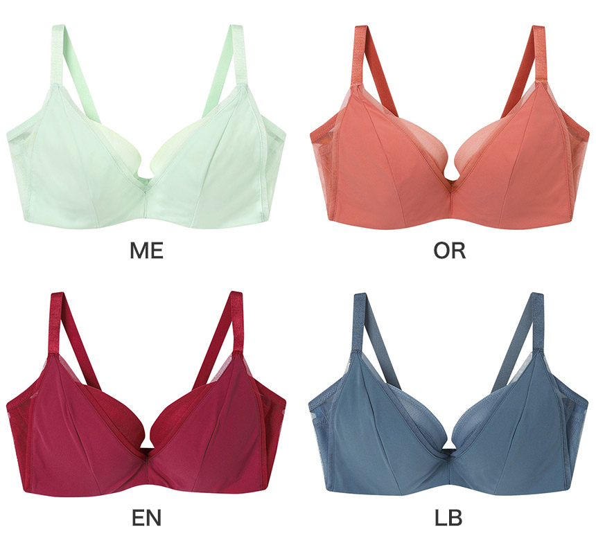 JB2310|ウンナナクール une nana cool 脇スッキリ さあ、わたし シンプル ブラジャー単品 BCDEFGカップ アンダー 65/70/75/80cm