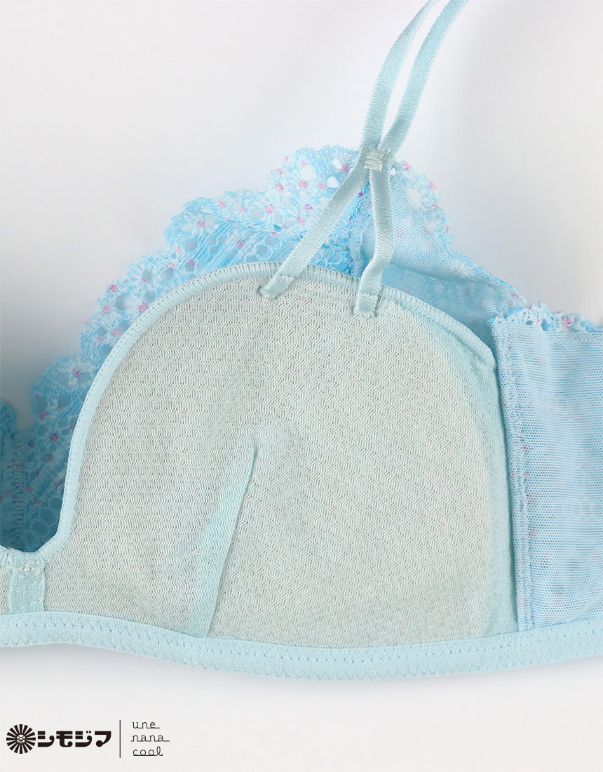 JB3522|ウンナナクール une nana cool MADE WITH シモジマ 364 レース ノンワイヤーブラ S/M/L/LL